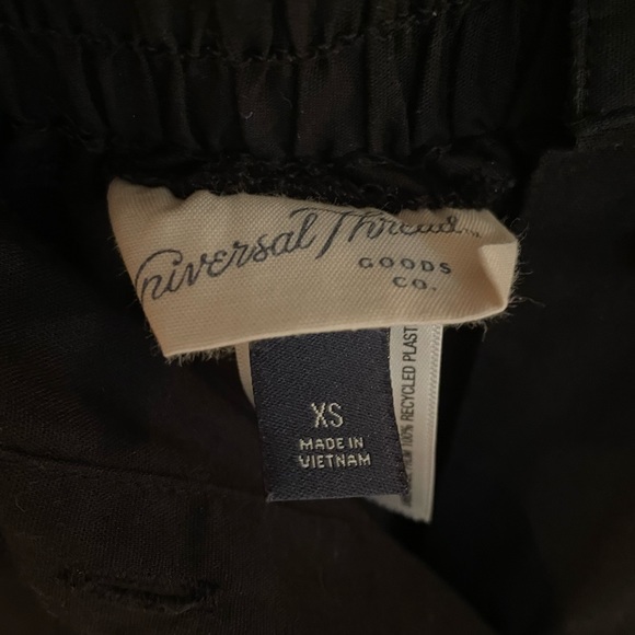 Black midi button cotton skirt - Picture 3 of 5